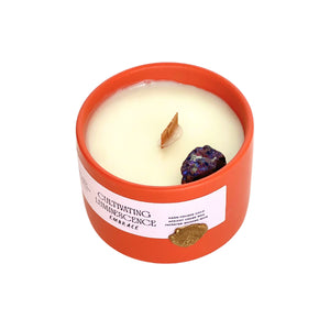 Embrace Candle with Crystals by Cultivating Luminescence