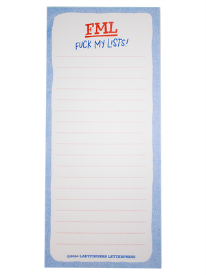 FML, *f my lists! Notepad