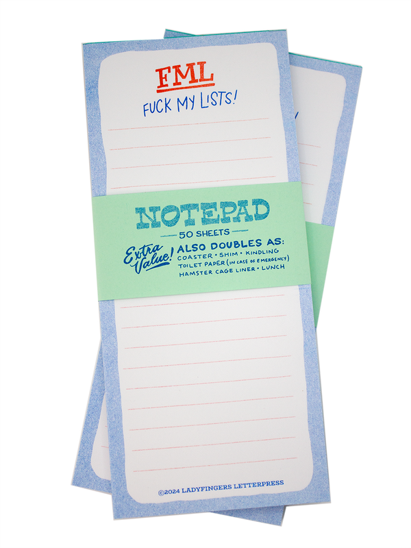 FML, *f my lists! Notepad