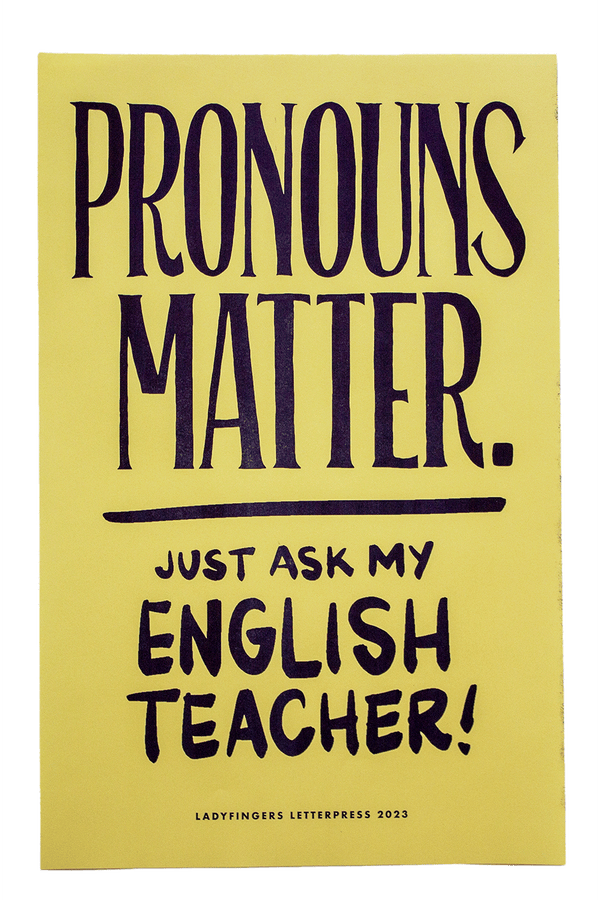 Pronouns Matter Poster (Set of 15)