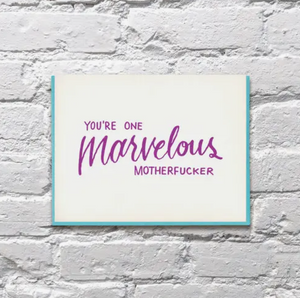Marvelous Motherfucker Card by Bench Pressed