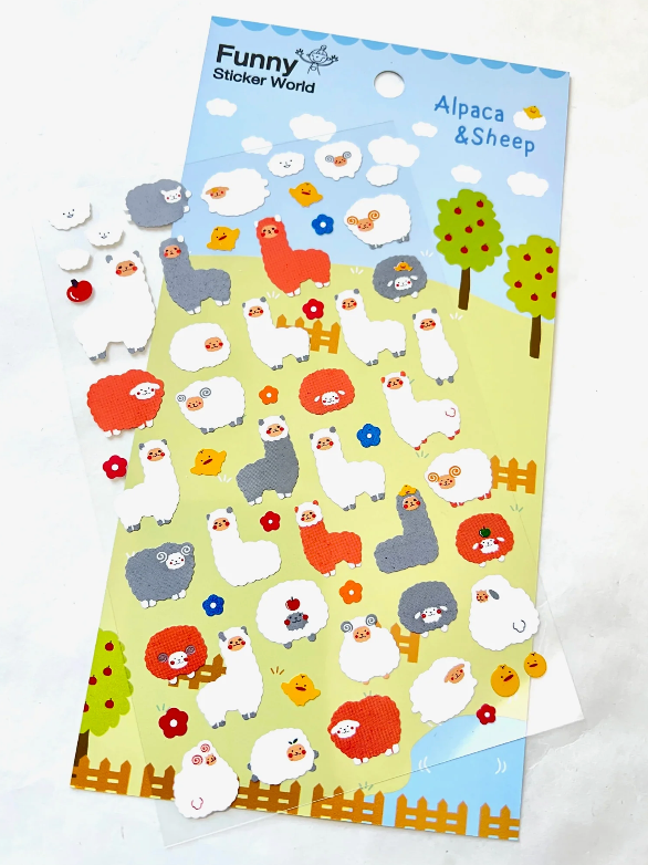 Funny Sticker World Alpaca&Sheep 039829