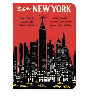 New York 3 Mini Notebook by Cavallini