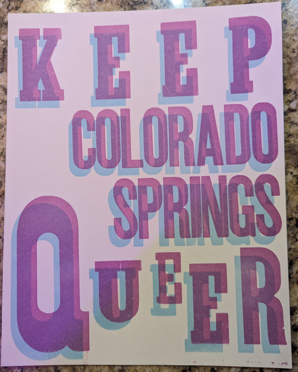 Keep Colorado Springs Queer Print