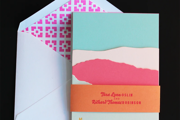 Layered Palm Springs Mountain Invitation