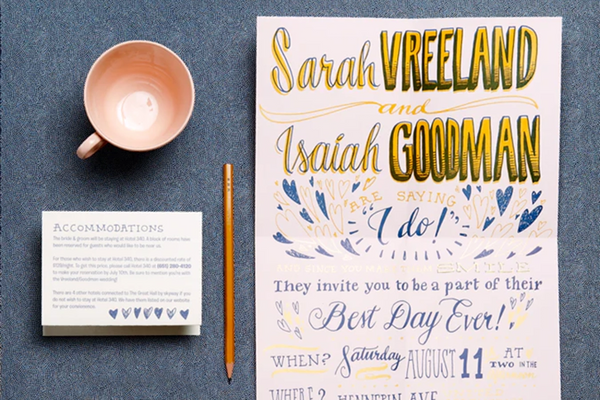 Best Day Ever Blush and Gold Poster