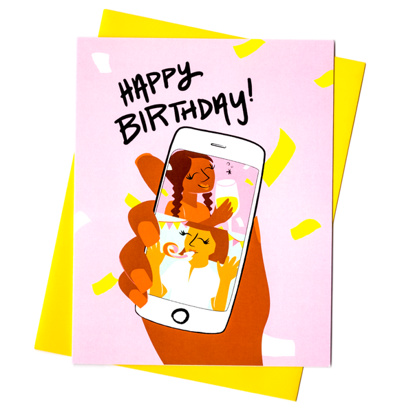 Facetime Birthday Card by Rhino Parade