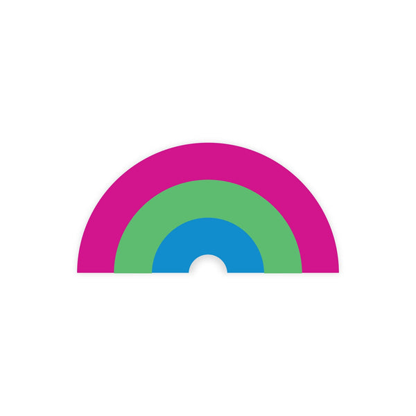 Polysexual Pride Rainbow Sticker by The Little Gay Shop