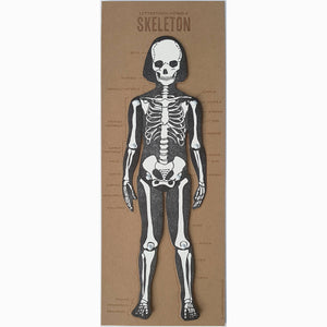 Skeleton Articulated figure by Blackbird Letterpress