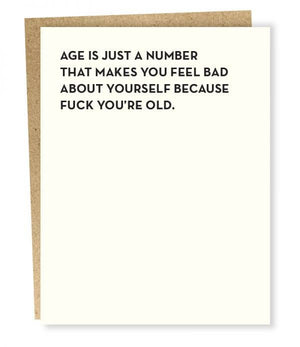 Just A Number Card by Sapling Press