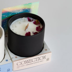 Connection Candle with Clear Quartz by Cultivating Luminescence (Large)