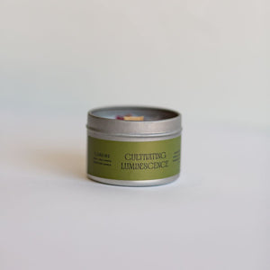 4oz. Clearing Candle with Lapis Lazuli by Cultivating Luminescence