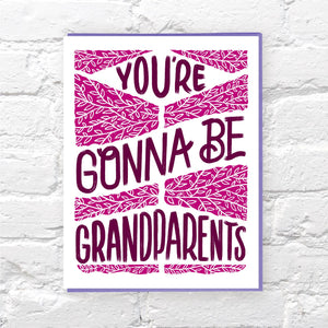 Gonna Be Grandparents card by Bench Pressed