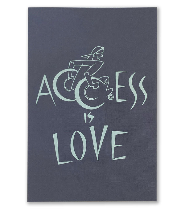 Access Is Love Postcard
