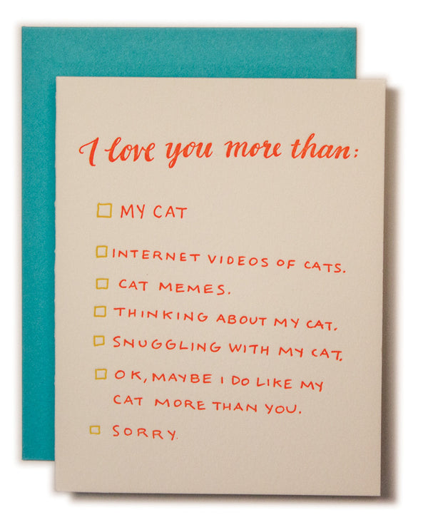 Cat Love Card