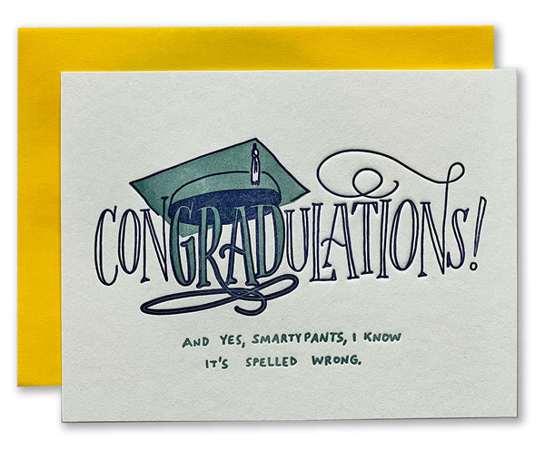 ConGRADulations! Letterpress Card