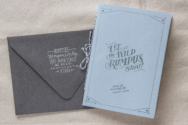"Where the Wild Things Are" Baby Shower Booklet