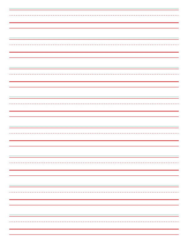 Hand-Lettering Line Guide (Blank) - Free Download