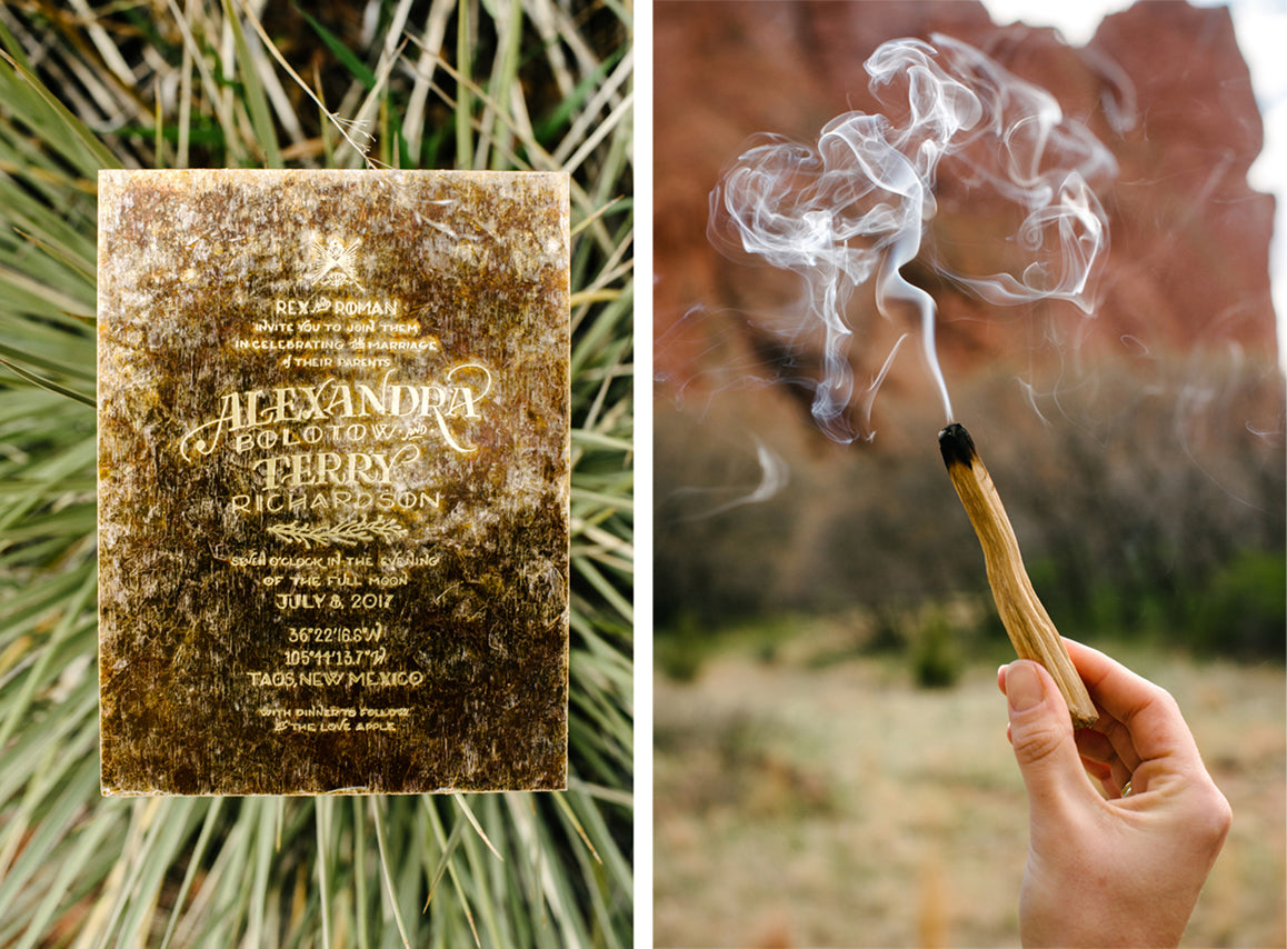 Alex Bolotow and Terry Richardson's Wedding Invitation by Ladyfingers Letterpress