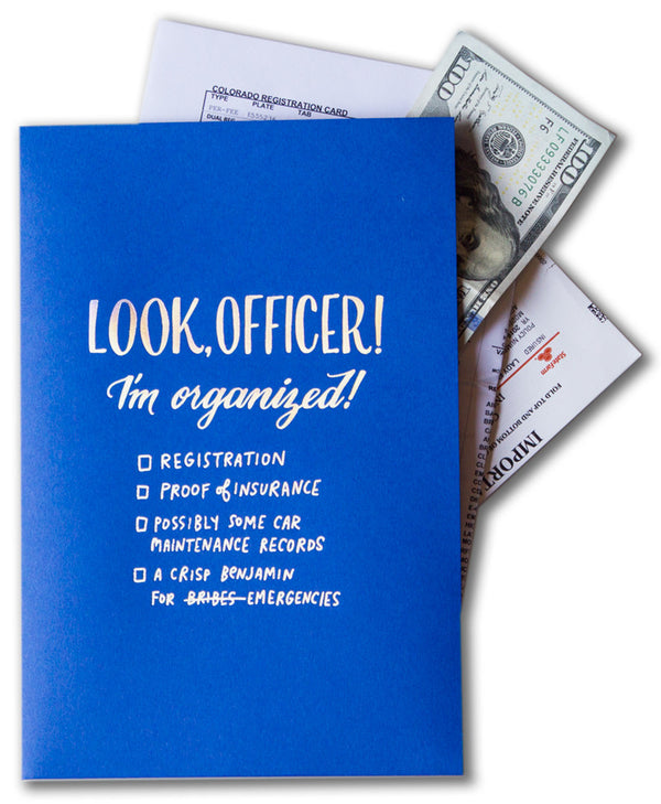 Mini Pocket Folder: "Look, Officer!"