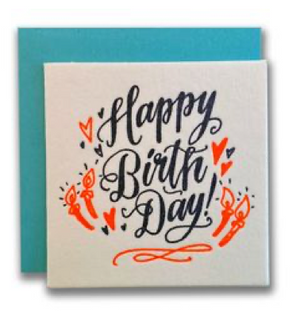 Happy Birthday Candle Tiny Card
