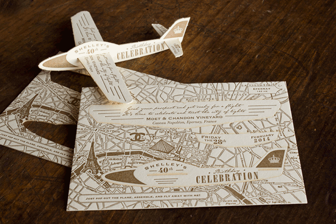 A Birthday Airplane to France