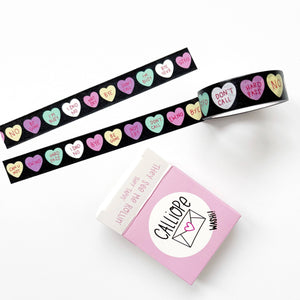 Mean Hearts Washi Tape by Calliope Pencil Factory