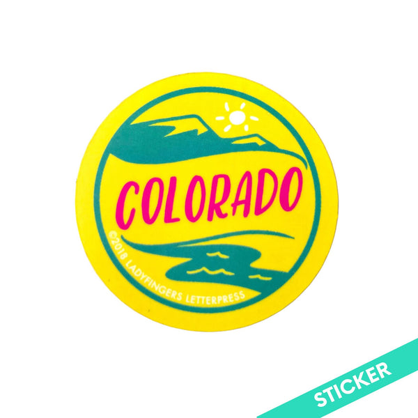 Colorado Emblem Sticker by Ladyfingers