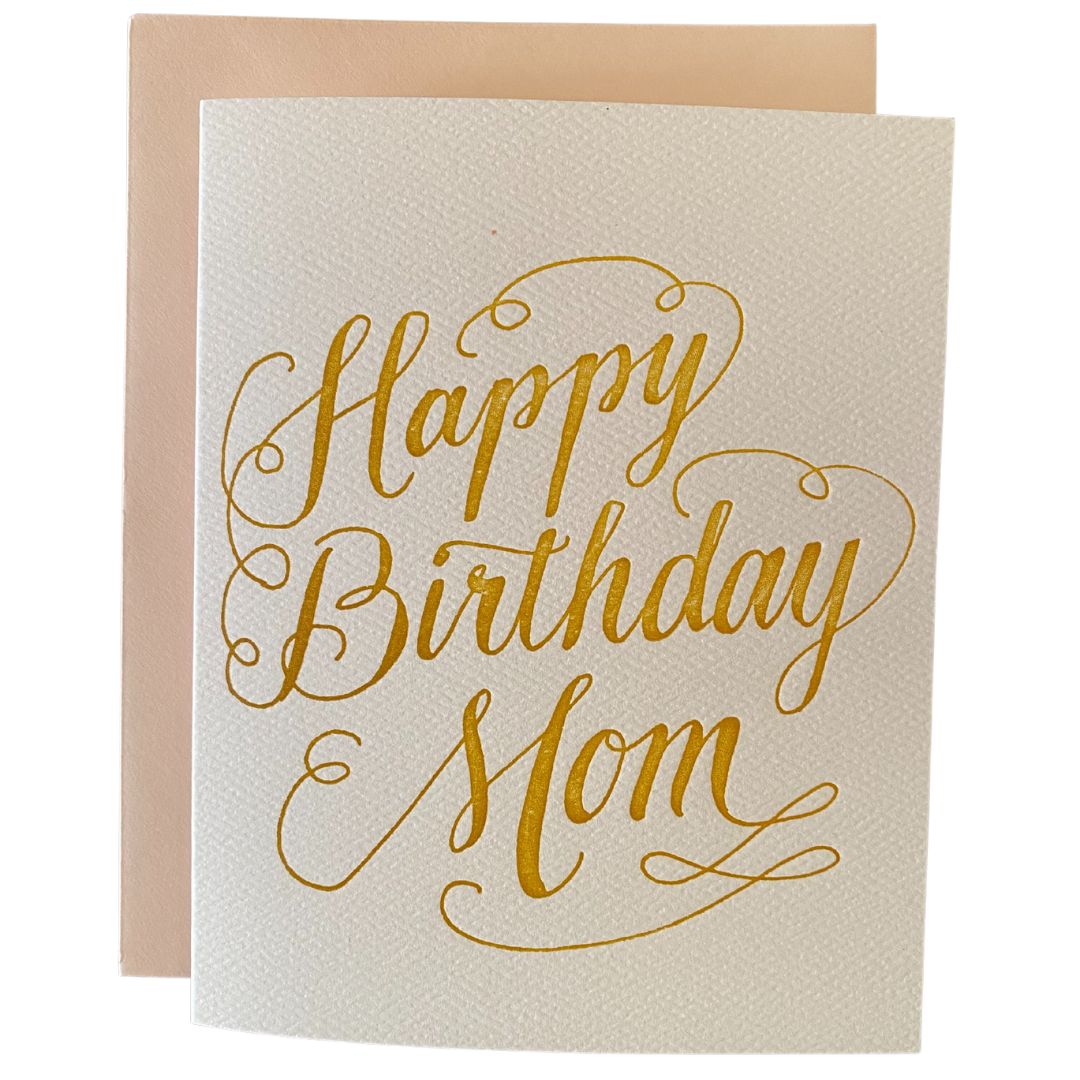 Letterpress　Happy　Mom　Birthday　Ladyfingers