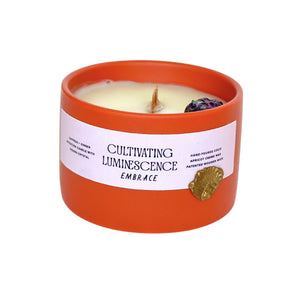 Embrace Candle with Crystals by Cultivating Luminescence