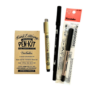 Hand Lettering Pen Kit by Ladyfingers Letterpress