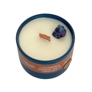 Temperance Candle with Crystal by Cultivating Luminescence