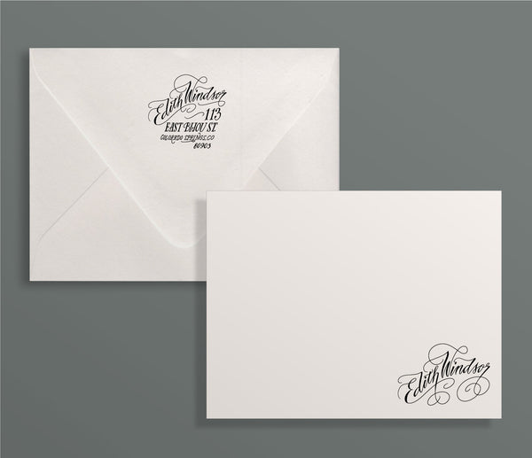 Ascender Custom Letterpress Stationery Suite