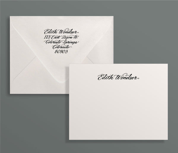 Avenue Custom Letterpress Stationery Suite