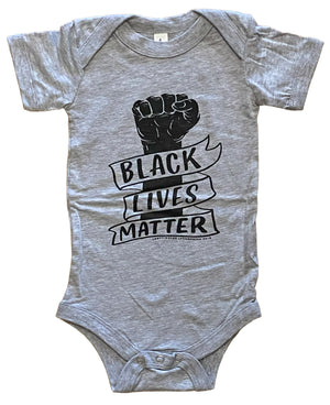 Black Lives Matter (Fist) Baby Onesie - Sale!