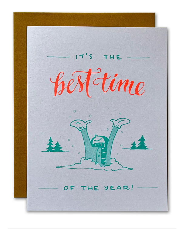 Best Time Of The Year Risograph Holiday Card