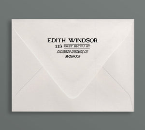 Court Custom Letterpress Stationery Suite