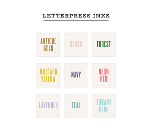 Ascender Custom Letterpress Stationery