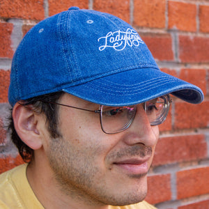 Ladyfingers Monoline Logo Denim Dad Hat
