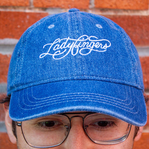 Ladyfingers Monoline Logo Denim Dad Hat