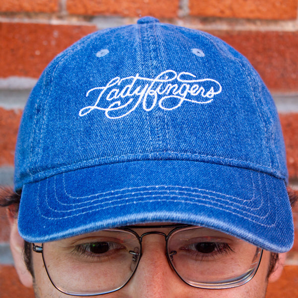 Ladyfingers Monoline Logo Denim Dad Hat