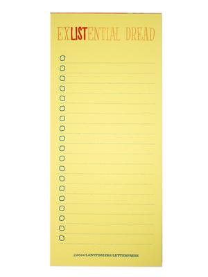 ExLISTential Dread Notepad