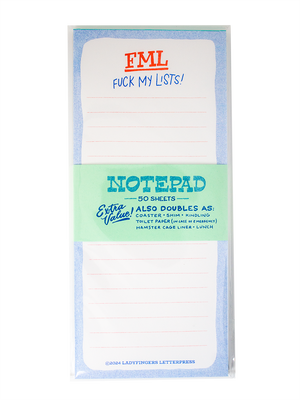 FML, *f my lists! Notepad