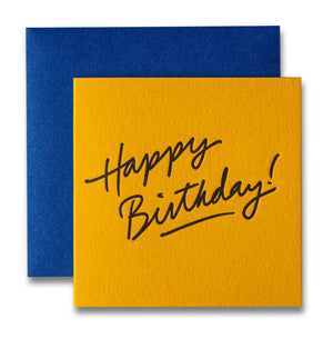 Happy Birthday Yellow Tiny Card