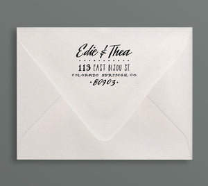 Huron Return Address Rubber Stamp