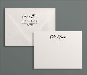 Huron Custom Letterpress Stationery Suite