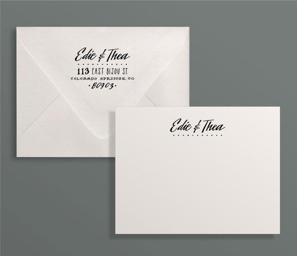 Huron Custom Letterpress Stationery Suite