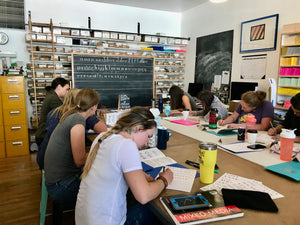 Hand-Lettering Classes (Sans-Serif, Serif and Script) February-March 2024
