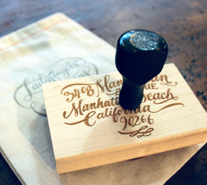 Avenue Return Address Rubber Stamp