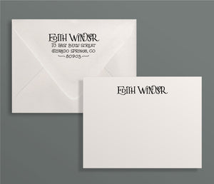 Ligature Custom Letterpress Stationery Suite